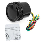 52mm (2in) Universal Car Tachometer Gauge 0-8000 RPM, Smoke Lens, White LED/Red Light, 1-8 Cyl