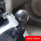 Universal Car Gear Shift Knob Carbon Fiber Car Gear Shift Knob Shifter Lever Round Ball Shape Acrylic Transparent Packaging