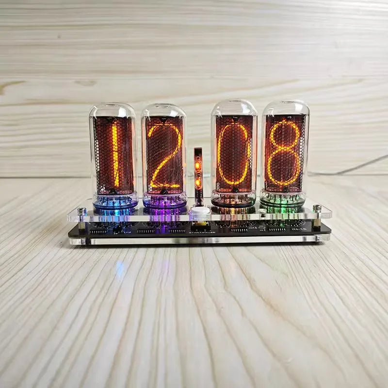 GHXAMP IN-18 Nixie Tube Clock Base Kit 4-Digit Advanced Version DC 5V (No Tubes)
