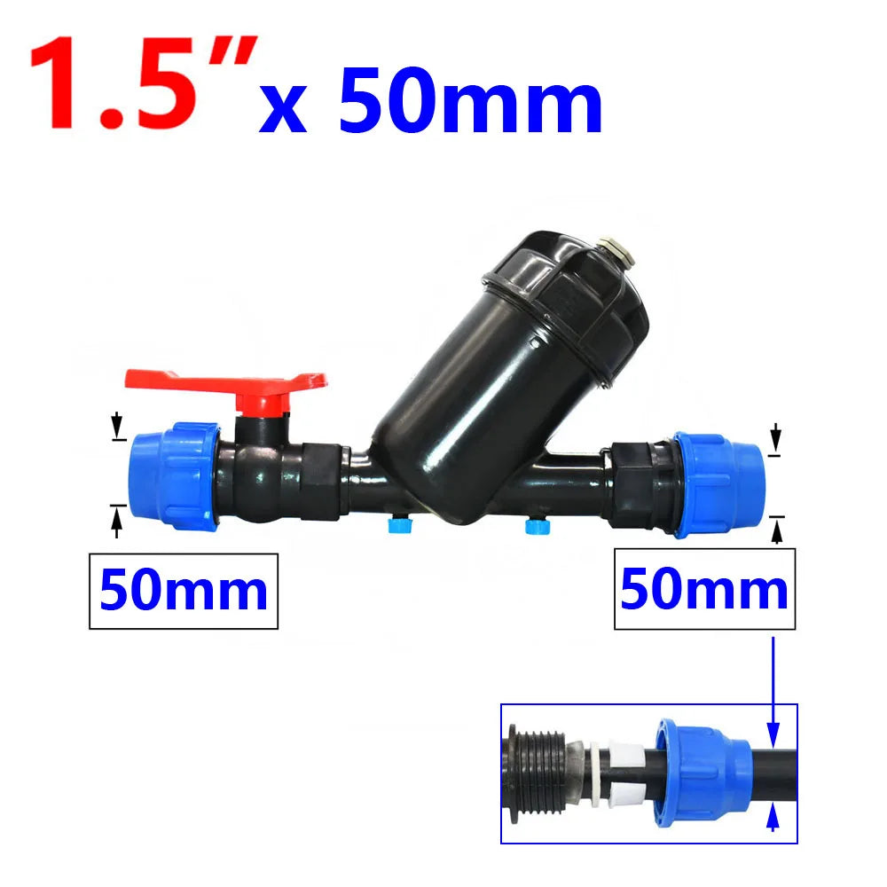 Irrigation Metal Mesh Filter 3/4 "1" 1.25 "1.5" 2 inch 120 Mesh Water Filter Mesh Garden Drip Irrigation Tool 1pcs