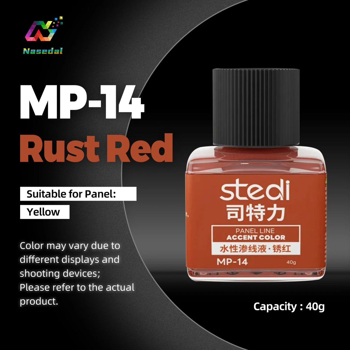 Stedi MP-10~MP-13 40g Weathering Acrylic Paint for Gundam Military Models Hobby Panel Line Painting Tools DIY Crafting Supplies