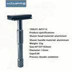 Kampfe Vintage Double-Edged Razor Non-Slip Aluminium Wet Grooming Shaver Classic for Men & Women