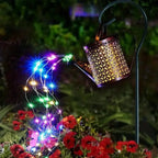 1pc Solar Watering Can with Lights,Solar Lanterns Outdoor Hanging Waterproof Garden Decor,Solar Garden Lights Yard Decorations