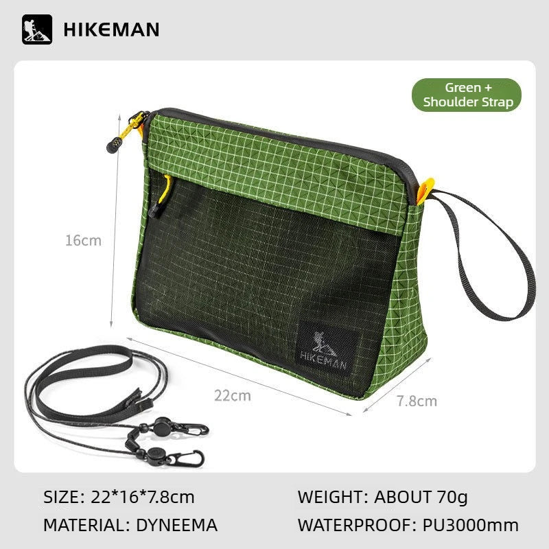 Dyneema UHMWPE Waterproof Dry Bag IPX6 Sealed, Ultralight, Black/Green/Purple
