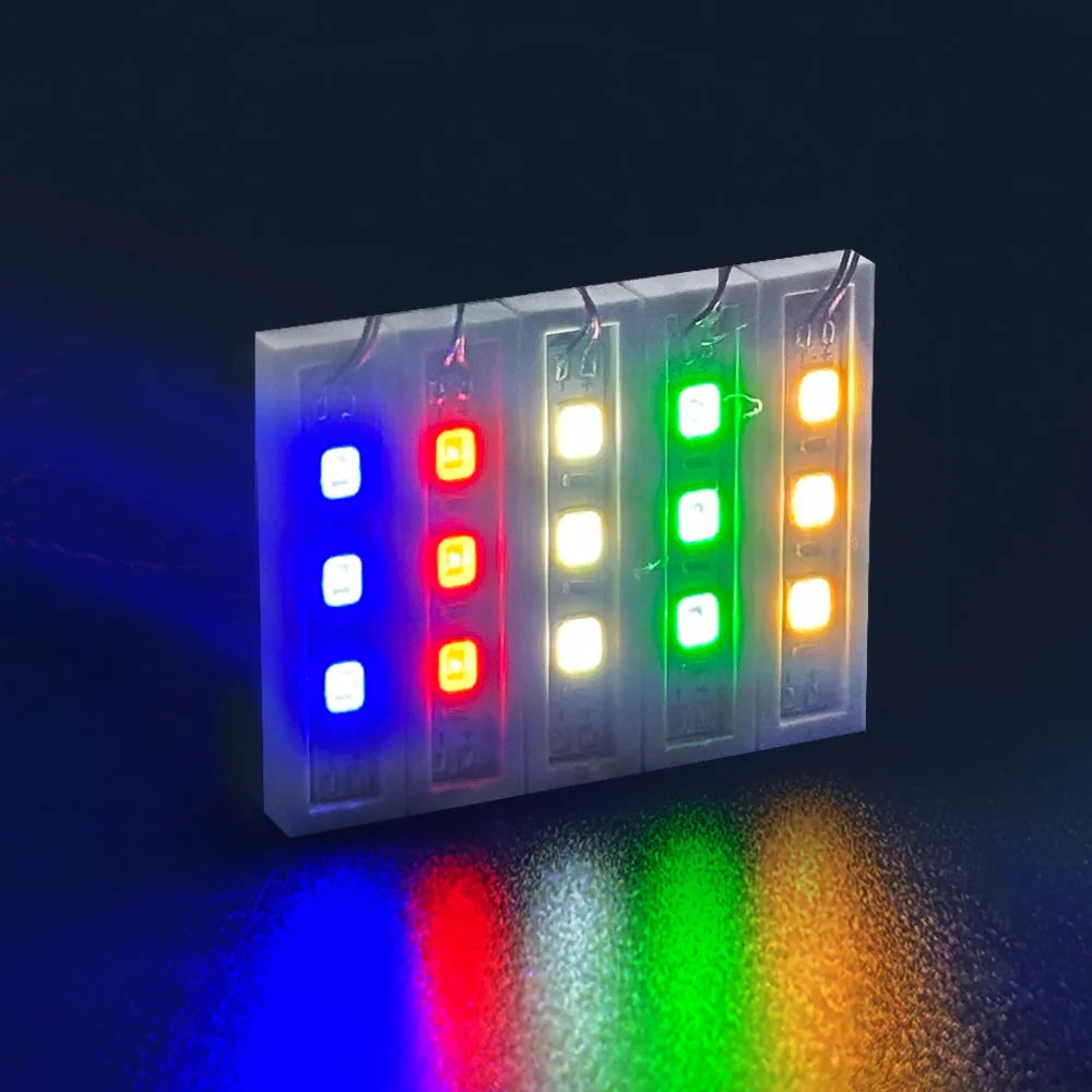 LYBMTWF 20pcs 1×4 LED DIY Lighting kit, LED Light Brick, Compatible with Lego Building Block 3710