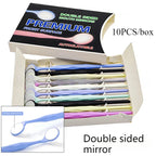 Best 10pcs/Box Lab Mouth Mirror Autoclavable Premium Front Surface Exam Reflector Double Sided Oral Mirrors Teeth Whitening Tool