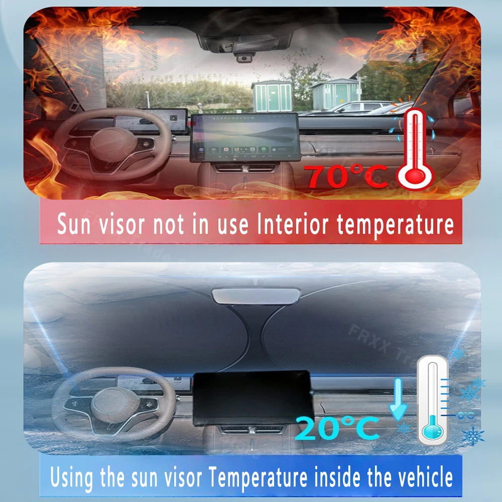 Mercedes-Benz EQE 2023-2025 Foldable Front Windshield Sunshade Heat Insulation