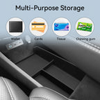 for BYD Sealion 7 2024 2025 Center Console Lower Storage Box Car Storage Tray TPE Organizers Tidying Interior Accessories