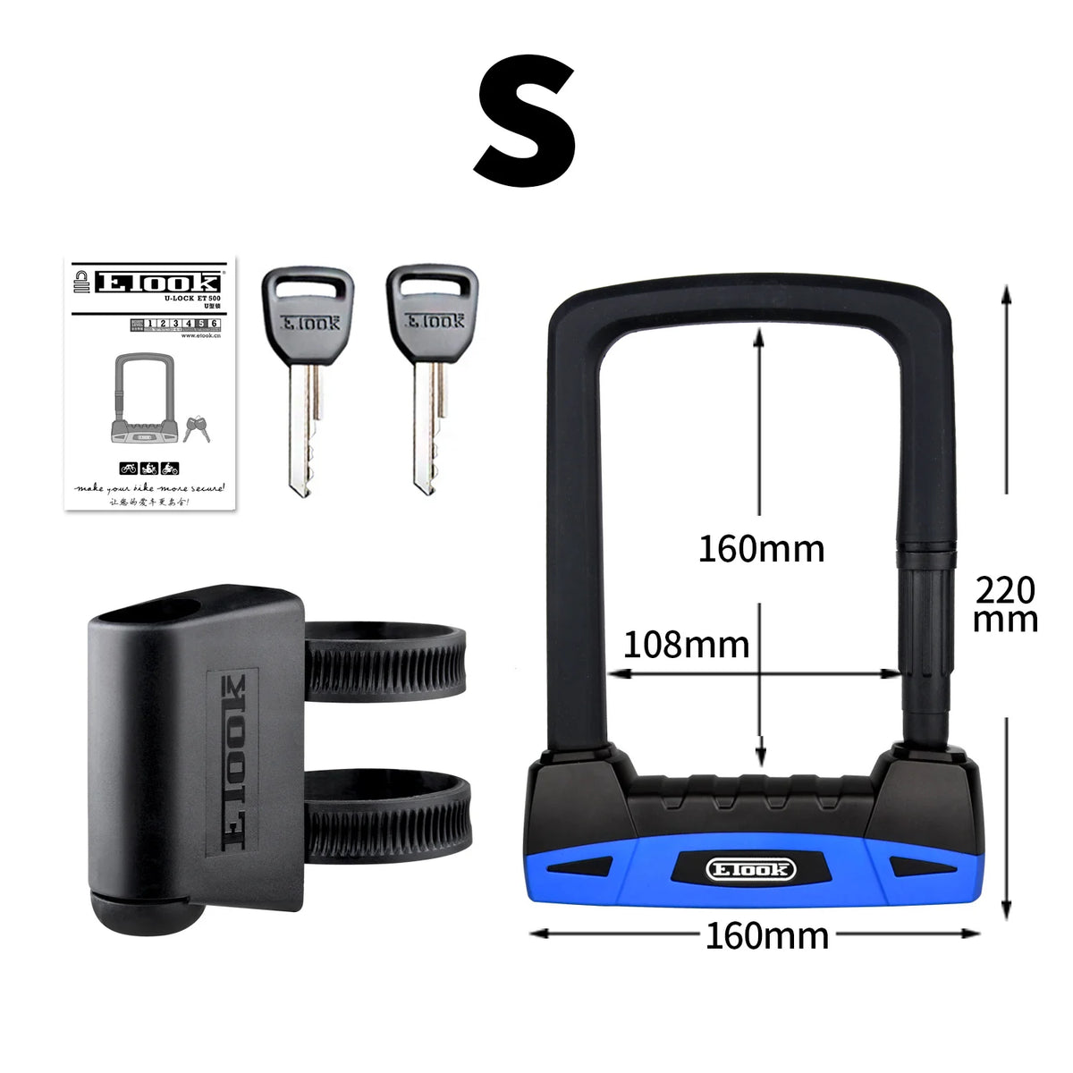 Ultimate Etook U-Lock: Unbreakable Security for Bikes & Motorcycles