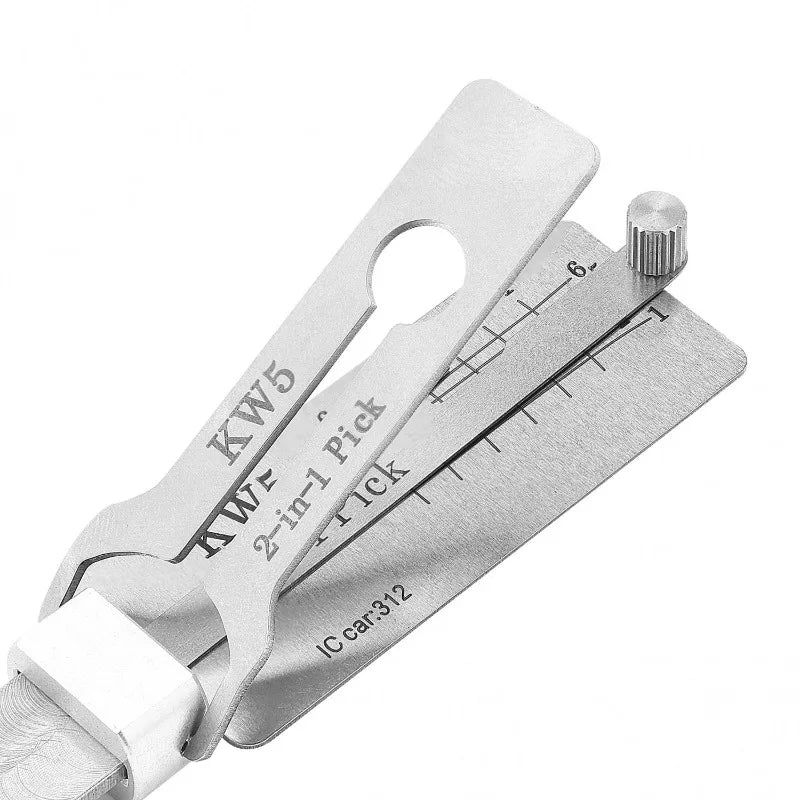 SS001/2 PRO KW1/5 SC1/4 Key Decoder Stainless Steel Precision Tool O-ring Pickup Kit Hook Tool Pickup Hand Tool Lock Decoders
