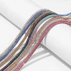 50yards 4mm Crystal Rhinestone Cord Trim Glass Diamond Rope DIY Sewing For Clothes Shoes Bags Wedding Dress Costume Decoration