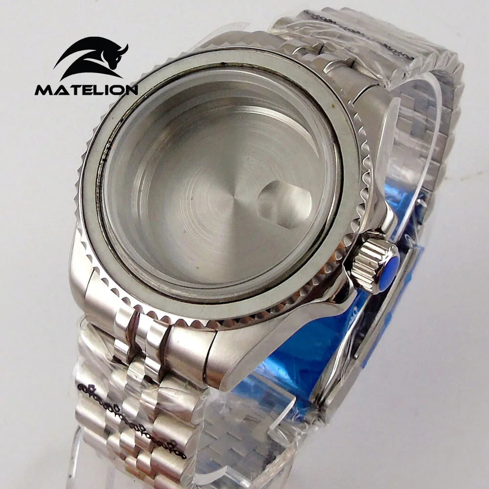 Matelion 200M Diving Case 40mm Fit NH35 NH36 NH34 GMT ETA 2824 PT5000 Watch Case Jubilee Bracelet Sapphire Glass Slide Buckle