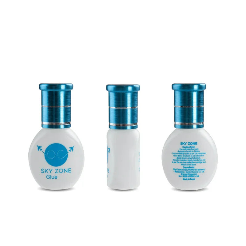 5/10 Bottles 5ml Lady Black Eyelash Extension Glue Sky Zone Strong Fast Drying False Eyelashes Glue Adhesive Low Irritation