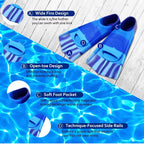 Silicone Swimming Flippers Snorkel Fins Short Frog Shoes Professional Training Breaststroke Scuba Diving Freesnorkel Men Women