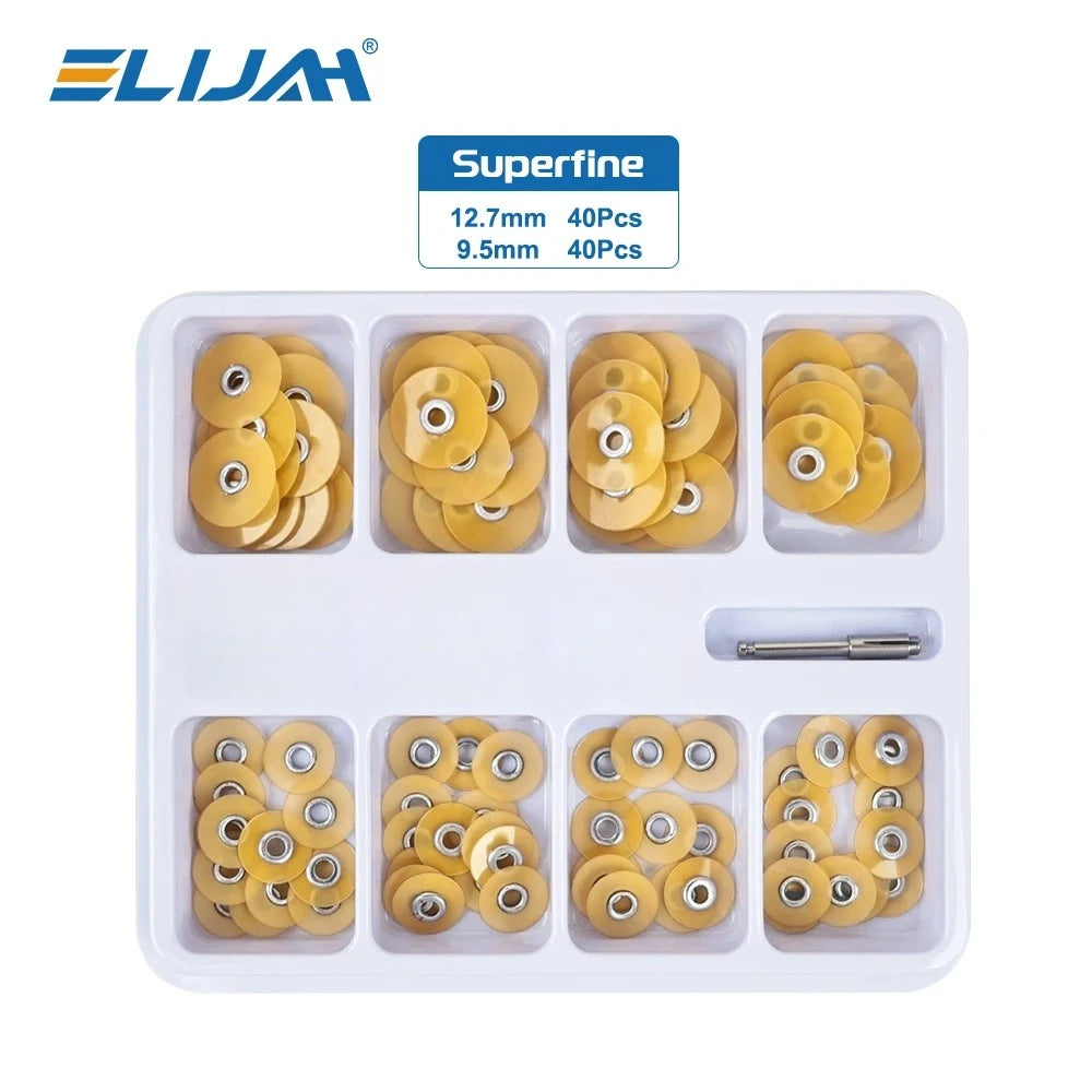 SYJH 80Pcs/Box Dental Finishing and Polishing Discs Holding Rod Soflex Flexi Disc RA Shank Teeth Whitening Material Dentist