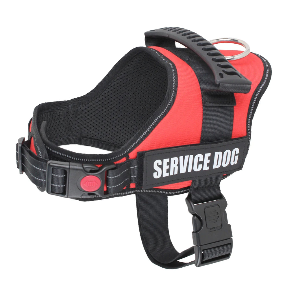 Dogs Harness Customizable Personalized Patches Dog Vest Eazy Control Handle Adjustable Backing Small Medium Large Pet Dog Collar