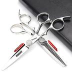 440C Japanese Stainless Hairdressing Scissors 6 Inch / 7 Inch Hair Scissors Right hand Barber Shears Left Handle Hair Cutting