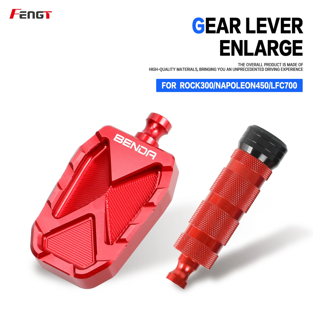 Motorcycle Anti Slip Extender Gear Lever Brake Pedal Footrest For Dark Flag 500 Rock300 Chinchilla450/300 Napoleon450 LFC700