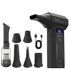 Powerful Air Blower 110000Rpm 4 Gear Adjustable Turbo Jet Blower With Led Light Battery Display Cordless Compressed Air Duster