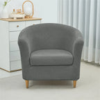 Jacquard Club Tub Chair Cover Stretch Accent Armchair Slipcover Cushion Cover Elastic Single Sofa Slipcovers for Living Room