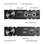 HIFI headphone amplifier Portable Hifi Earphone Amp With Bass Volume Control For MP3/MP4/Phones/Digital Player Durable