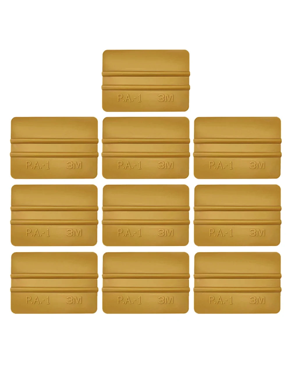 10Pcs Golden Carbon Fiber Film Squeegee Vinyl Packaging Scraper Car Window Coloring Wallpaper Signs Scraping Sticker Bubble Tool