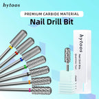 HYTOOS 5.35mm Safety Barrel Nail Drill Bit – Pro Gel Polish Removal Bit for Electric Nail Files Fast & Safe Acrylic & Poly Gel