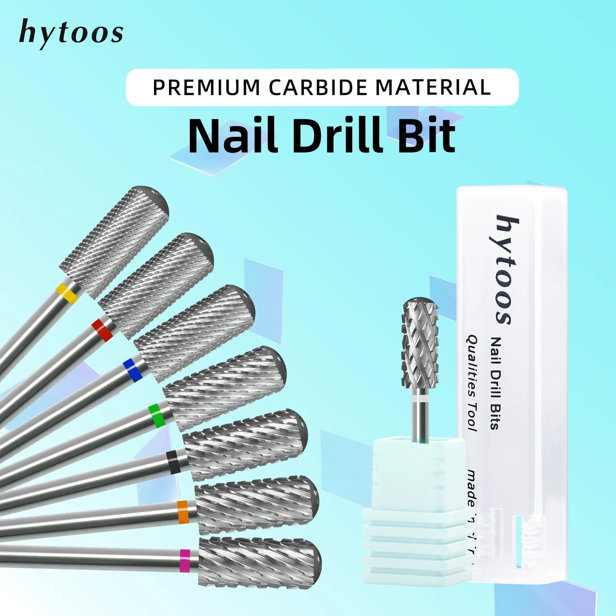 HYTOOS 5.35mm Safety Barrel Nail Drill Bit – Pro Gel Polish Removal Bit for Electric Nail Files Fast & Safe Acrylic & Poly Gel