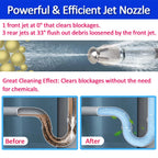 20m Sewer Drain Water Cleaning Hose Sewage Pipe Blockage Clogging hose Cord Nozzle for Karcher Bosch High Pressure Jet Washer
