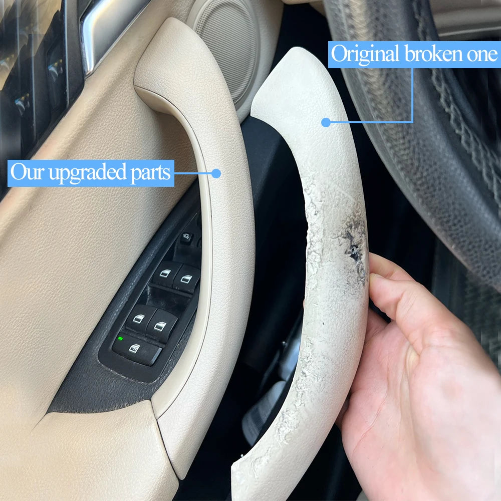 Upgraded Interior Door Left Right Pull Handle Outer Cover Trim Replacement For BMW X1 X2 F48 F49 F39 2016 2017 2018 2019 2020