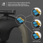 Retractable Double Pet Supplies Rotation Pet Rope with Light Dual Dog Rope Leash for 2 Dogs Walking Pet Traction Rope Belt
