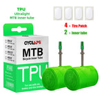 Ultralight Mountain Bike Inner Tube MTB 26 27.5 29 Inches Bicycle TPU Tire 45mm Metal French Presta Valve Anti-Oxidation CYCLAMI