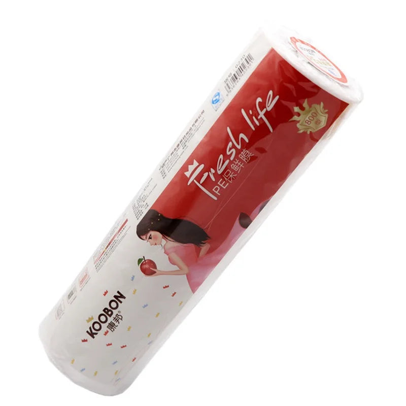 Food Cling Film Wrap Roll 30cm Wide Large Size Kitchen Plastic Wrap