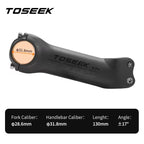 TOSEEK K04 Black Matte Carbon Fibre Stem MTB Bike Road Mountain Bicycle Stem 31.8mm Handlebar Stems 70/80/90/100/110/120/130mm
