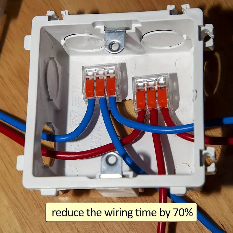Quick connector, DIY wire connector (28-12 AWG), 2/3/4/5 ports, plug-in electrical connection terminal, mini cable terminal