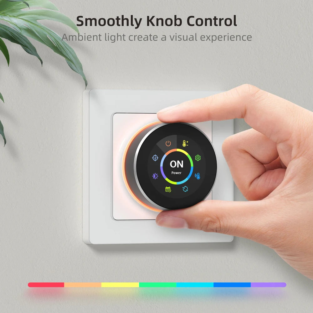 AVATTO WiFi Smart Knob Thermostat Temperature Controller For Water Gas Boiler Electric Heating Works With Tuya Alexa Google Home