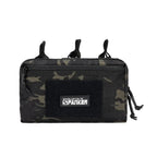 Tactical MOLLE Triple Open-Top Magazine Pouch with Accessory Bag, Black/Grey/Multicam