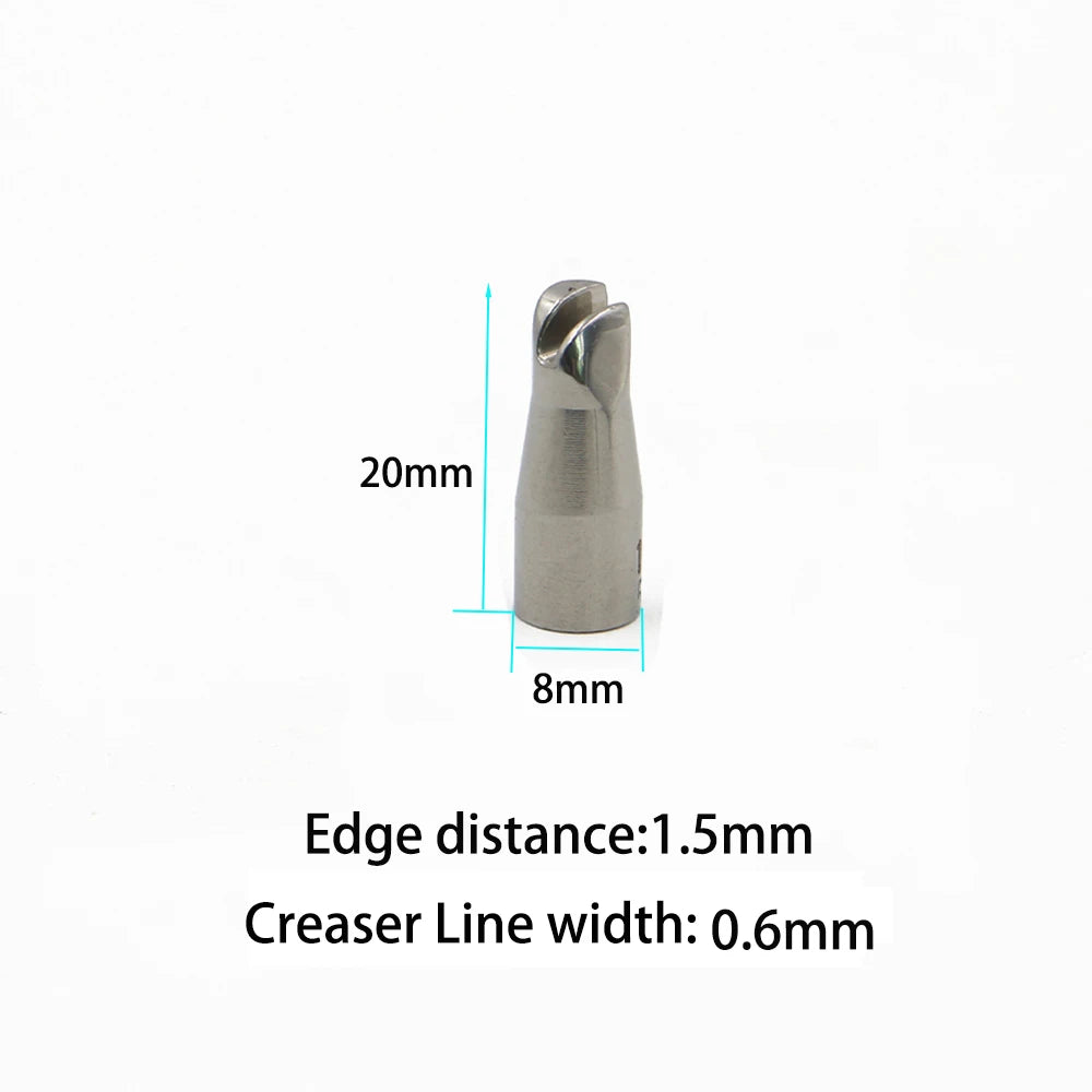 Leather Edging and Creasing Machine Electric Creaser Linear Tool Iron Tips Optional for Hot Process Grooving Edge Sealing Work