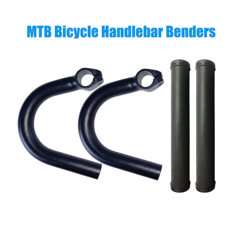 Bicycle Vice Bar Ends Handlebar Mountain Bike Conversion Road Bike Bent Handlebar Aluminum Alloy Bent Bar Auxiliary Handlebar
