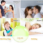Sunrise Alarm Clock Wake Up Light with Sunrise/Sunset Simulation, FM Radio, Night Light