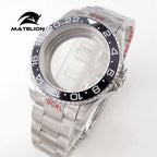 Matelion 20ATM Dive 40mm SUB Case Fit NH35 NH34 GMT ETA 2824 PT5000 Watch Case Steel Bracelet Sapphire 120 Clicks Sliding Buckle