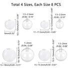 180pcs Mini Glass Globe 6 Size Glass Ball Bottles Orbs Ball Wish Glass Ball Glass Spheres UV Planet Crystal Craft Ball for UV
