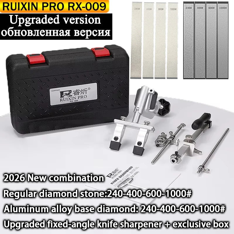 RUIXIN PRO RX 009 Fixed Angle Knife Sharpener Machine Professional Diamond Bar Sharpening Stone Grinding Whetstone Kitchen Tools