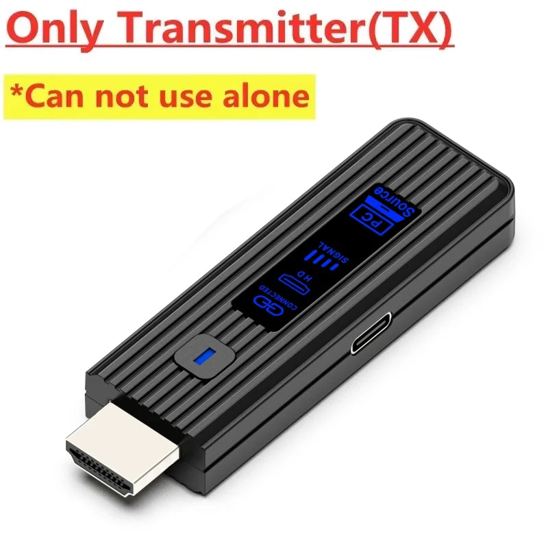 Wireless HDMI-Compatible Video Transmitter and Receiver Extender kit TV Stick Dongle Adapter For PC Camera Laptop To Monitor TV