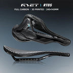 RYET 3D Printed Carbon Bike Saddle 240x143mm/155mm 7x9mm Rails Superlight
