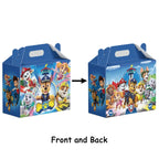 12PCS Paw Patrol Candy Box Happy Birthday Party Decoration Cute Creative Anime Kids Gifts Packaging Box Baby Shower Supplies Bag