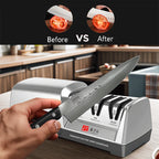 TAIDEA Professional Electric Knife Sharpener - 3-Stage System, Restore and Polish Blades Effortlessly Kitchen Sharpener