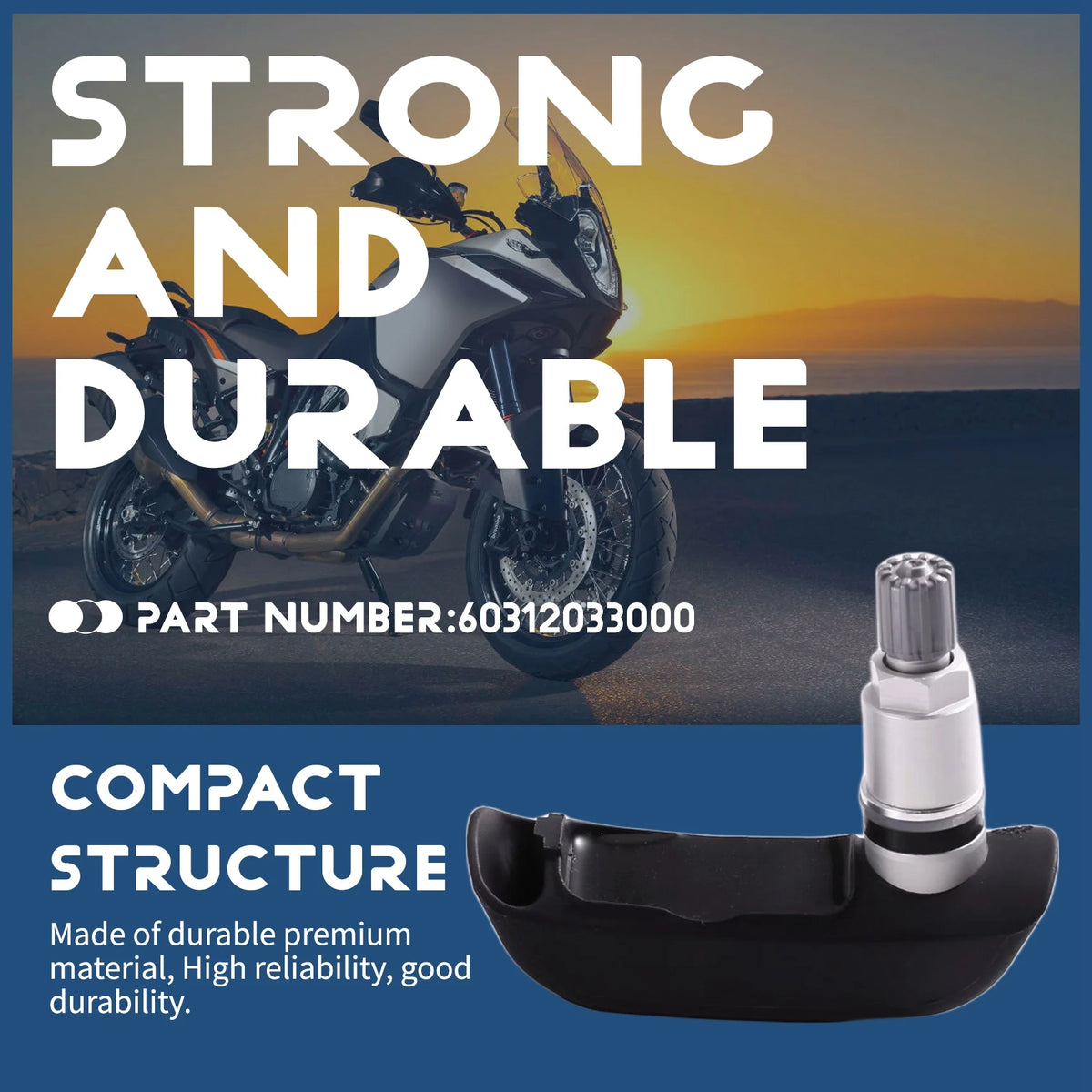 A02Q-For 1190 Adventure R 1290 2013-2017 Compatible Motorcycle Tire Pressure Monitoring Sensor 60312033000