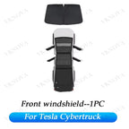 For Tesla Cybertruck 2026 23 Sun Shade Front Rear Side Window Sunshade Windshield Sun Visor Outdoor Camping interior Accessories