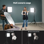 NEEWER 12.2"x11.4" Foldable Softbox Diffuser with Grid and Bag for NL660/SNL660/RGB660/RGB660 Pro/RGB660 PRO II LED Video Light
